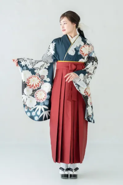 古都 菊 グレー